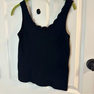 J. Crew Factory Scalloped Neckline Tank